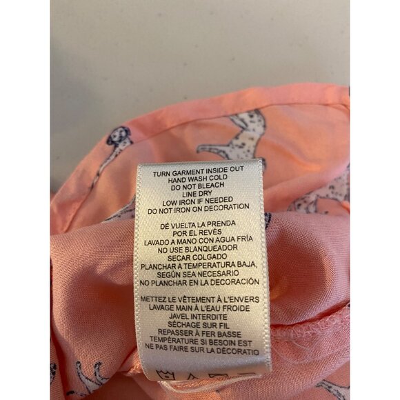 C&C California Pink Button-Down Long Sleeve Shirt Dalmatian Dog Print Small - Picture 5 of 10